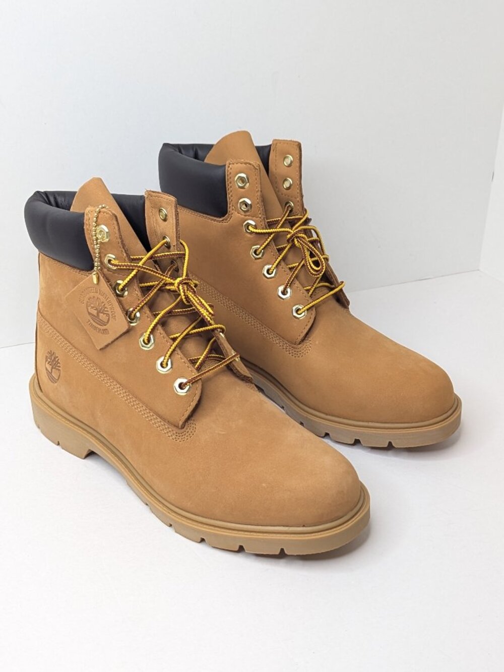 Timberland Classic 6" Waterproof Lace-Up Boots Wheat Leather Mens 9.5